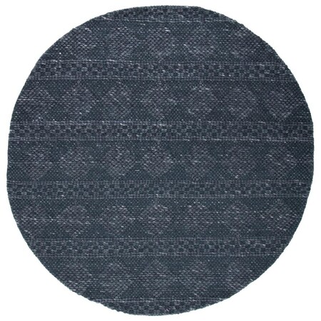 Safavieh 7 x 7 ft. Marbella Power Loomed Round Area Rug, Charcoal MRB552H-7R